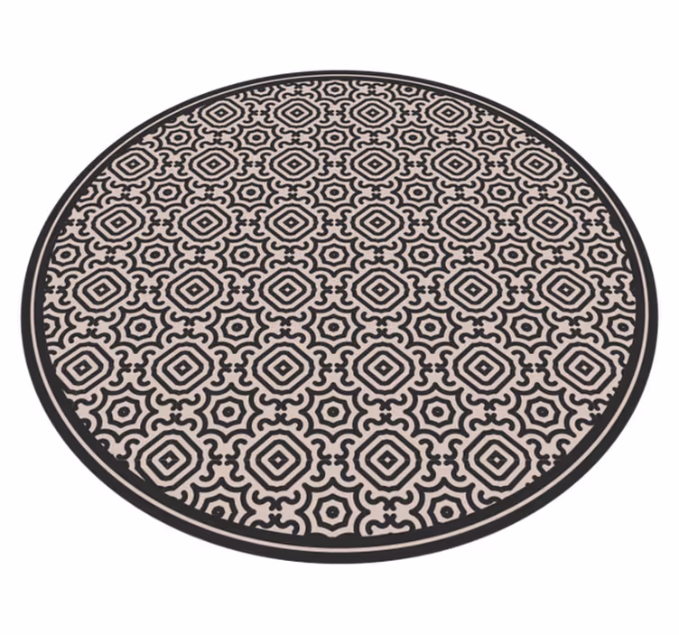 Tappeto vinile mosaico rotondo classico decorato - TenStickers