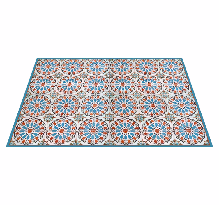 Tappeto pvc cucina piastrelle vivaci - TenStickers