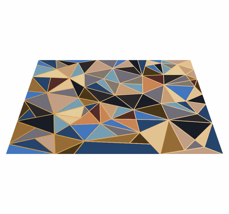 Tappeto vinile geometrico motivo triangolare - TenStickers