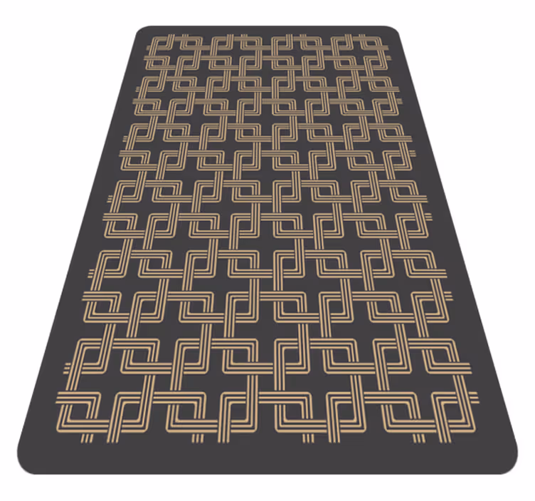Tappeto vinile mosaico eleganti motivi lineari - TenStickers