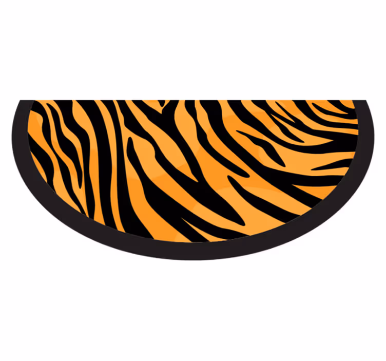 Tappeto vinile stampa animale disegno a strisce di tigre - TenStickers