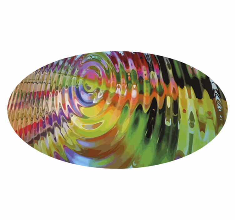 Tappeti vinile motivi motivo ondulato colorato - TenStickers