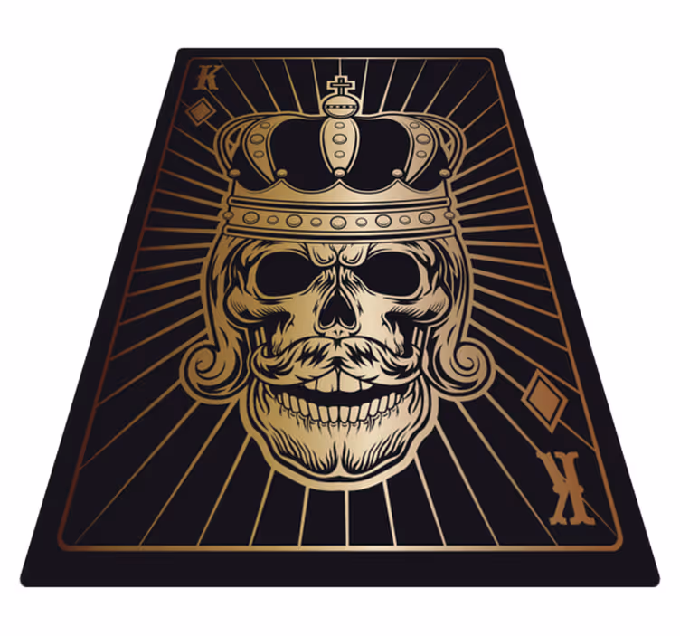 Tappeto vinile Halloween motivo a corona di teschio - TenStickers
