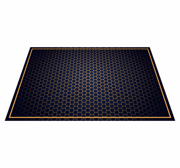 Tappeto vinile geometrico nido d'ape chic - TenStickers