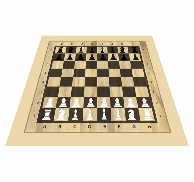 Tappeto vinile giochi superficie di gioco degli scacchi - TenStickers
