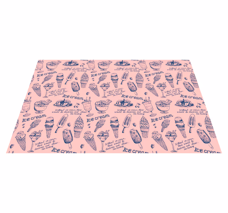 Tappeto pvc cucina delizie di gelato - TenStickers