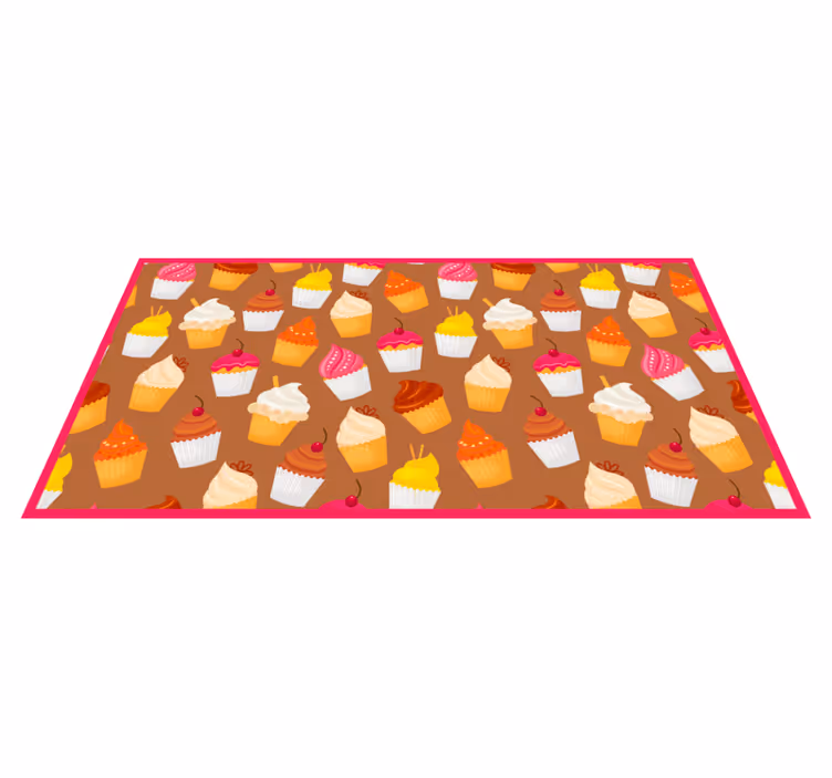 Tappeto pvc cucina delizia di cupcake - TenStickers