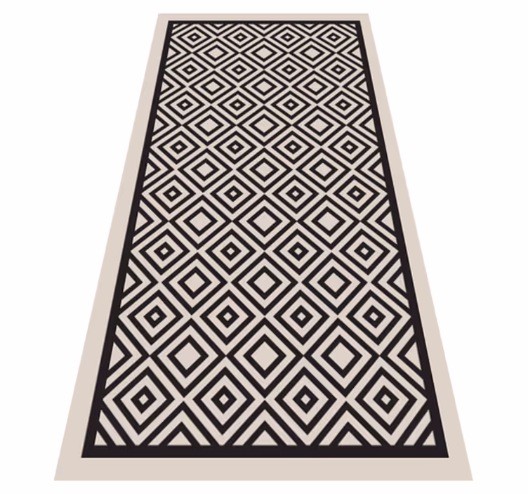 Tappeto vinile geometrico gioco di motivi a diamante - TenStickers
