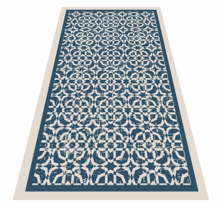 Tappeto vinile camera da letto stile con motivi intricati - TenStickers