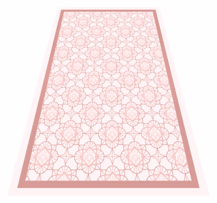 Tappeto vinile bebé geometria floreale - TenStickers