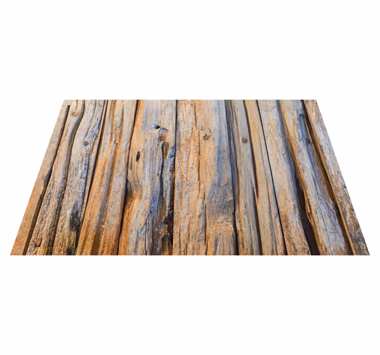 Tappeto vinile effetto legno blu e grigio rustico - TenStickers
