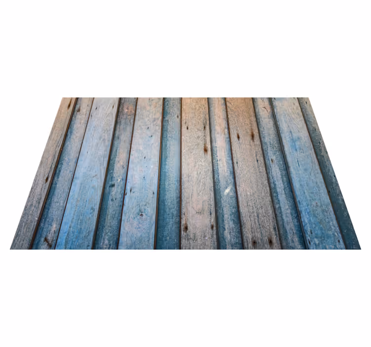 Tappeto vinile effetto legno assi stagionate - TenStickers