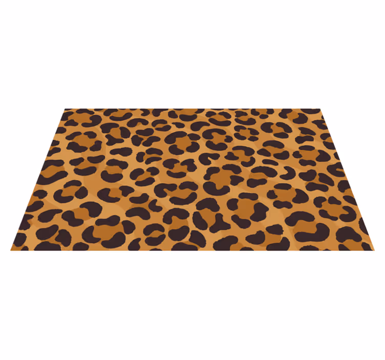 Tappeto vinile stampa animale stile con motivo leopardato - TenStickers