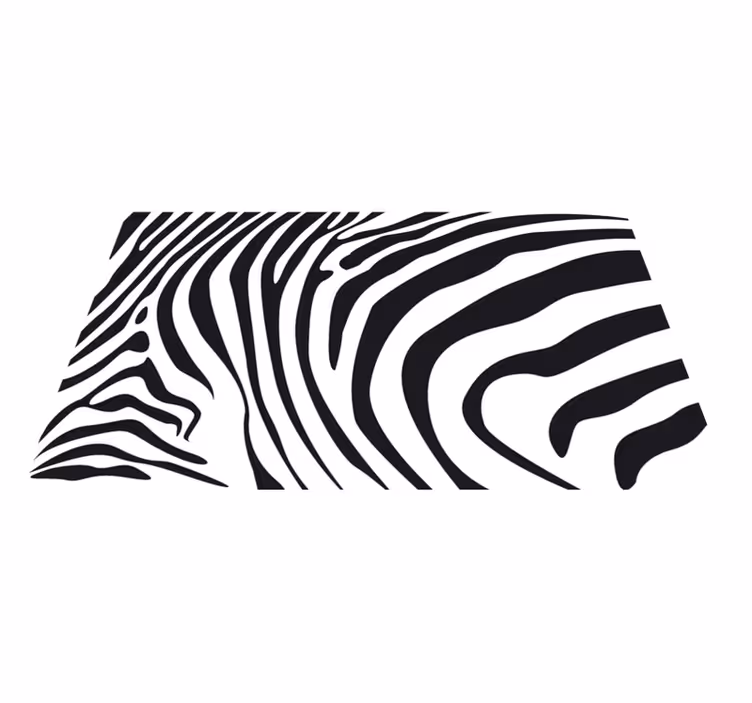 Tappeto vinile stampa animale linee zebra - TenStickers