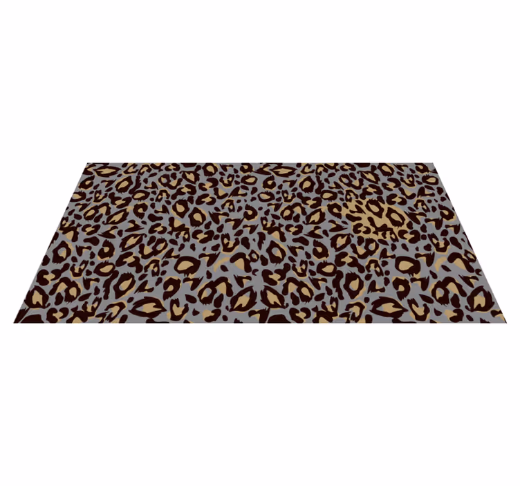 Tappeto vinile stampa animale motivo leopardato grigio - TenStickers