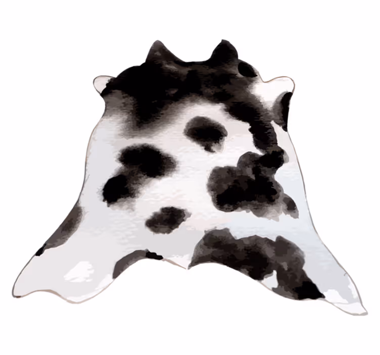 Tappeto in vinile stampa Mucca occidentale - TenStickers