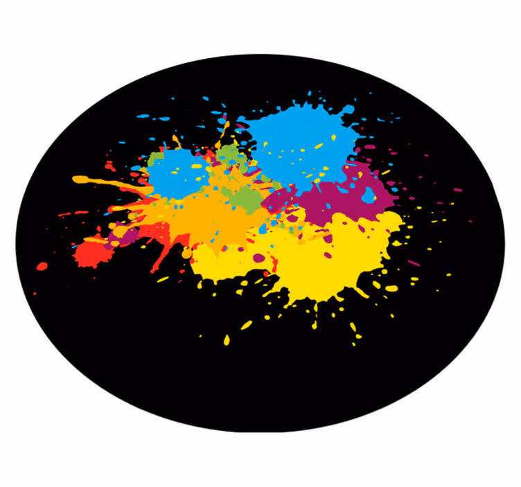 Tappeto vinile per ragazzi macchie colorate - TenStickers