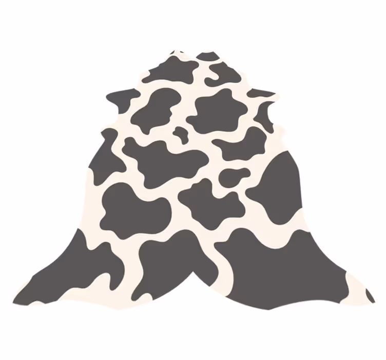 Tappeto vinile stampa animale concetto di pelle di mucca - TenStickers
