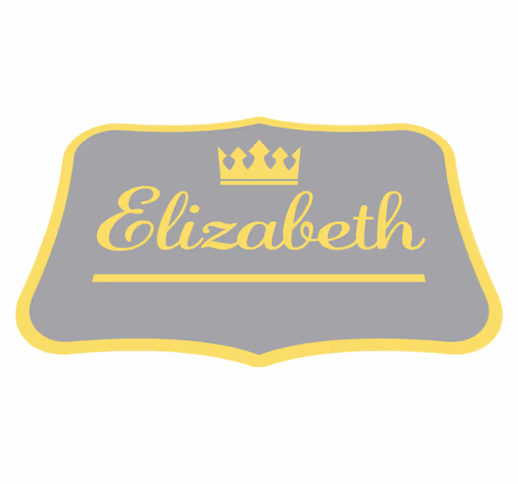 Zerbino pvc corona reale personalizzata - TenStickers