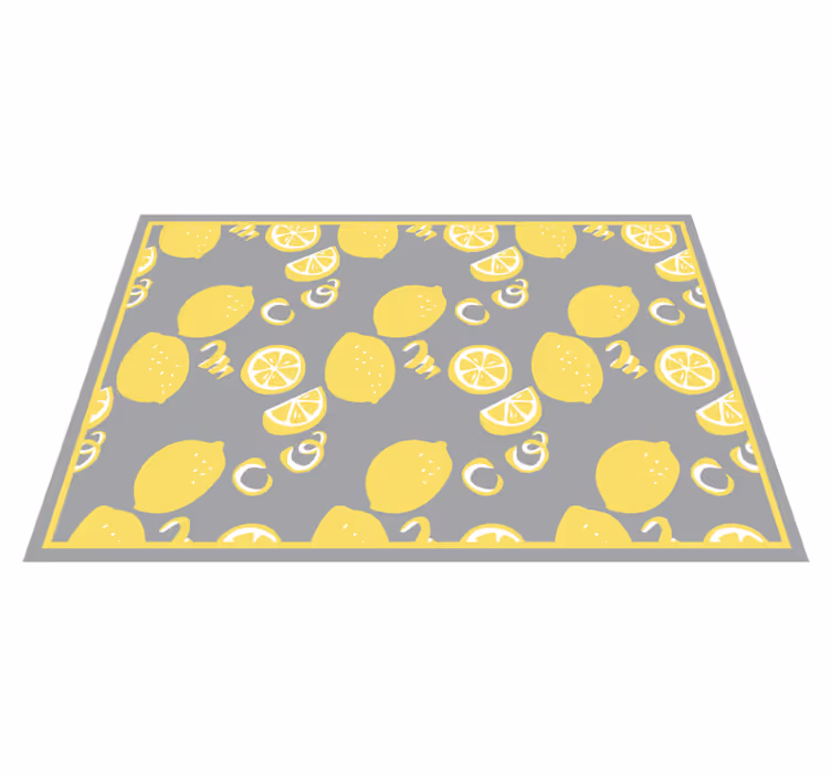Tappeto pvc cucina motivo di agrumi - TenStickers