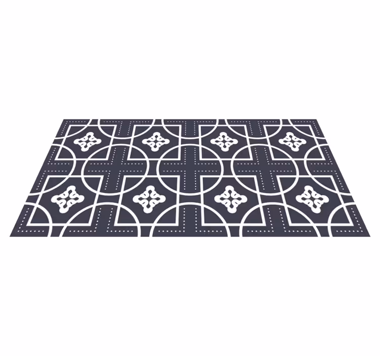 Tappeto vinile geometrico gioco di forme - TenStickers