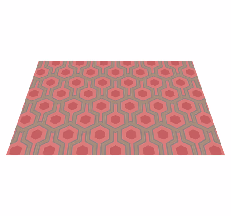 Tappeto vinile geometrico configurazione a nido d'ape - TenStickers