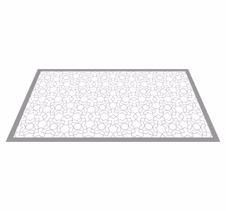 Tappeto vinile mosaico motivi geometrici raffinati - TenStickers