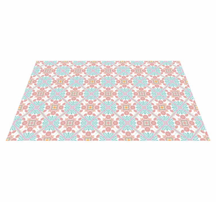 Tappeto vinile mosaico piastrelle ornamentali colorate - TenStickers