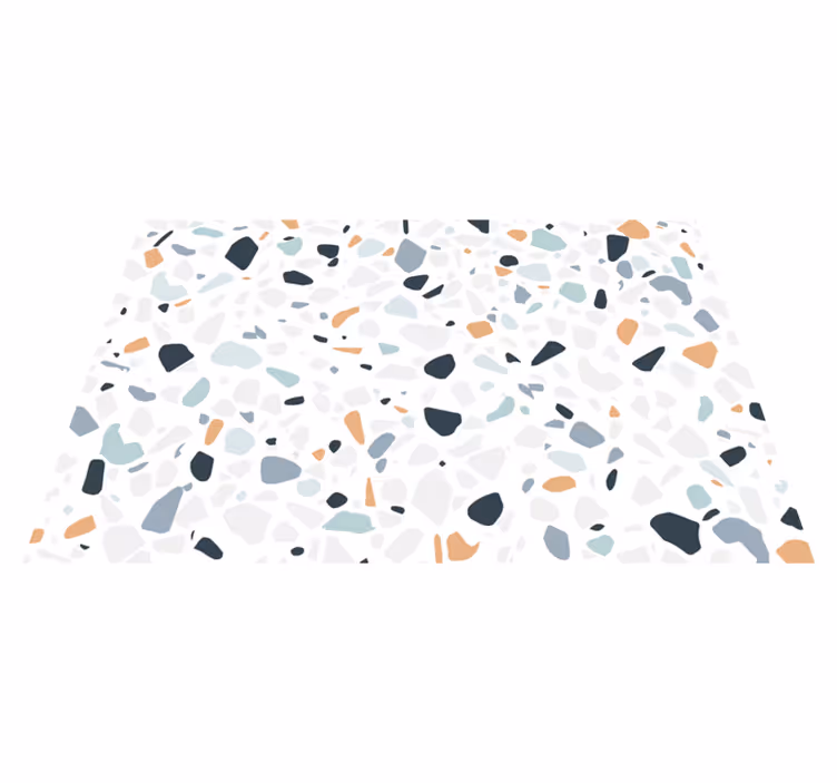 Tappeto vinile bagno mix di ciottoli colorati - TenStickers