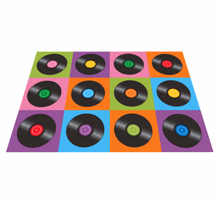 Tappeto in vinile cucina Dischi da cucina - TenStickers