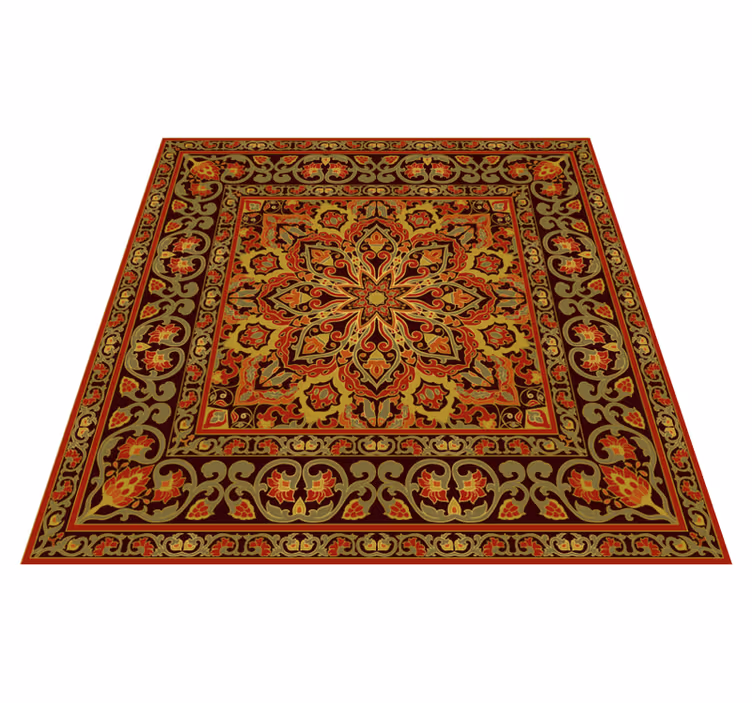 Tappeto vinile mosaico arte con motivi intricati - TenStickers