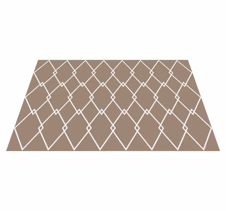 Tappeto vinile geometrico diamanti intersecati - TenStickers