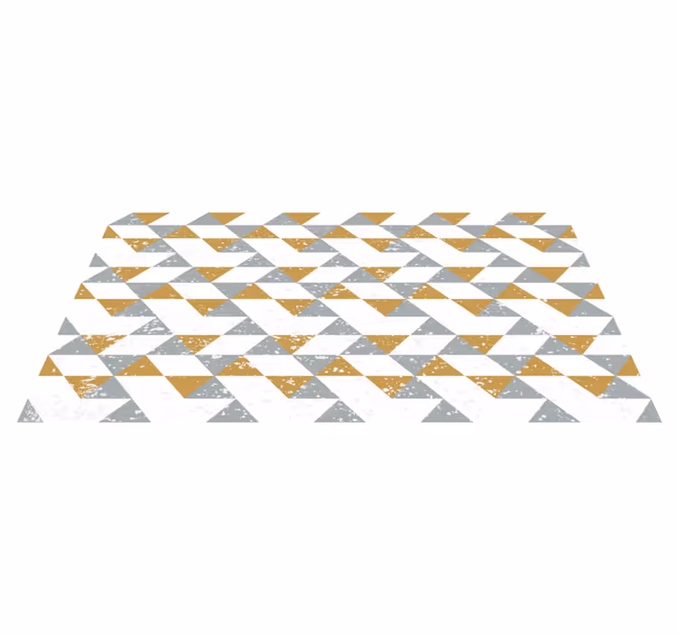 Tappeto vinile geometrico modello a triangolo diagonale - TenStickers