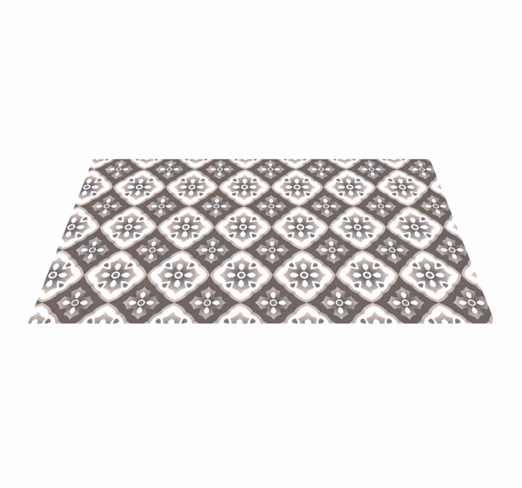 Tappeto pvc cucina piastrelle con motivi geometrici - TenStickers