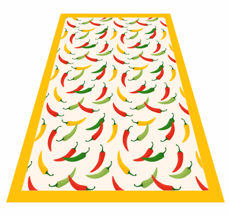 Tappeto pvc cucina motivo del peperoncino - TenStickers