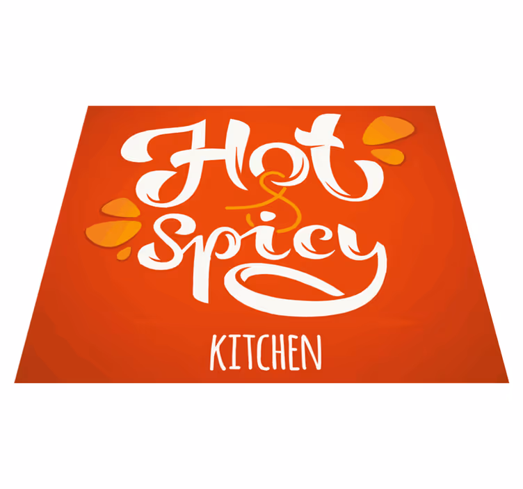 Tappeto pvc cucina affermazione piccante - TenStickers