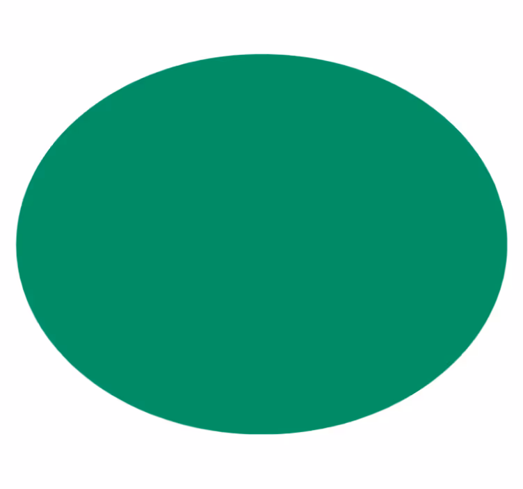 Tappeto vinile rotondo verde vibrante - TenStickers