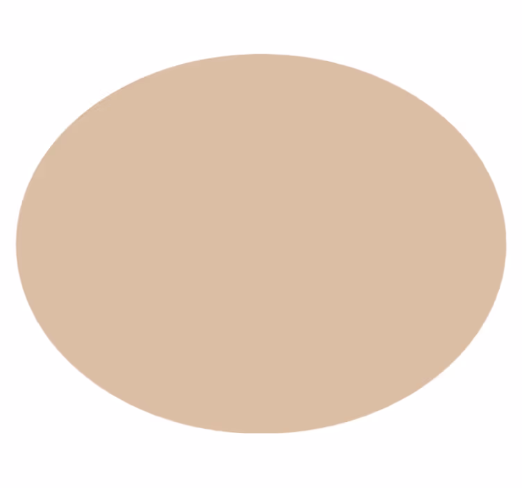 Tappeto vinile rotondo tonalità beige tenue - TenStickers