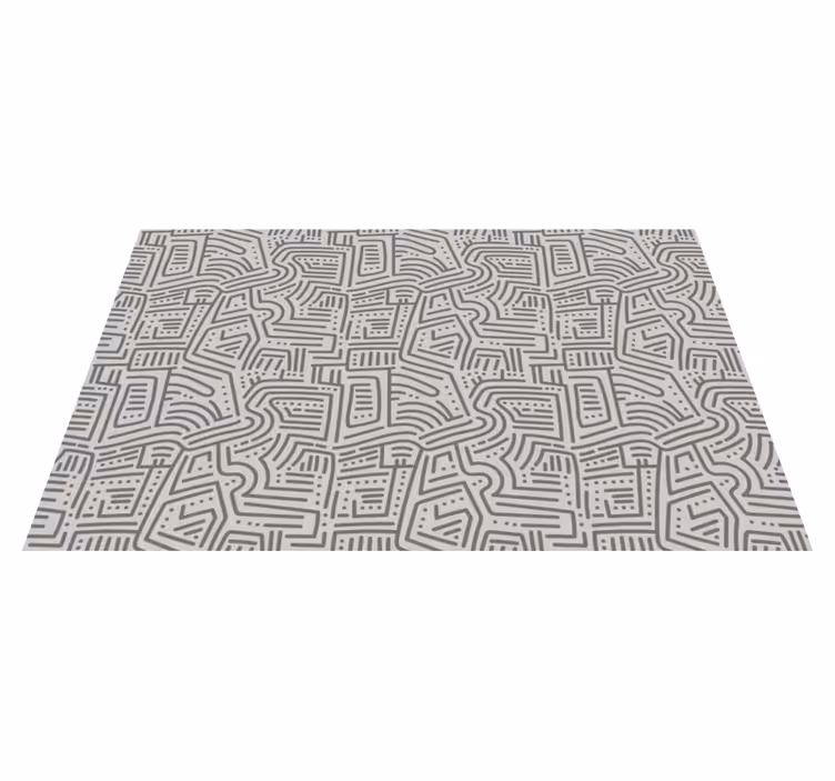 Tappeto vinile moderno forme lineari astratte - TenStickers