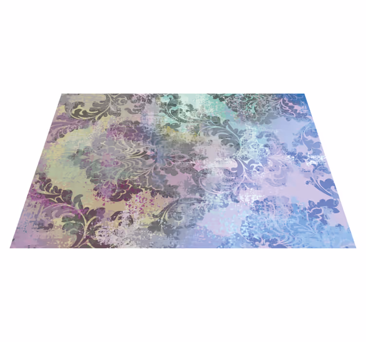 Tappeto vinile fiori design artistico bohémien - TenStickers