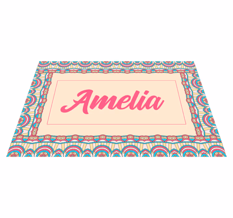 Tappeto vinile per ragazzi design personalizzato bohémien - TenStickers
