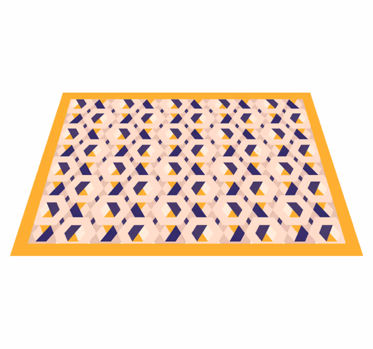 Tappeto pvc cucina concetto geometrico vivace - TenStickers
