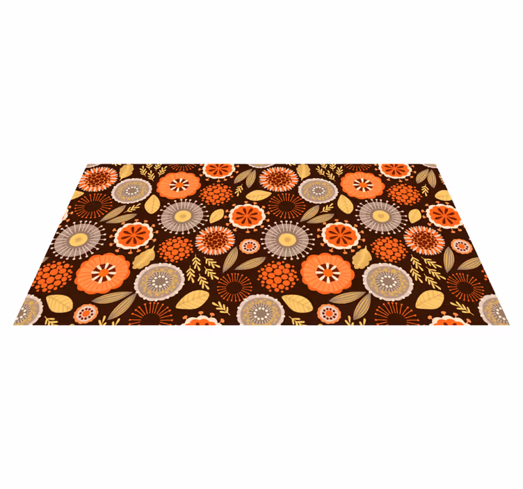 Tappeto pvc cucina composizione floreale colorata - TenStickers