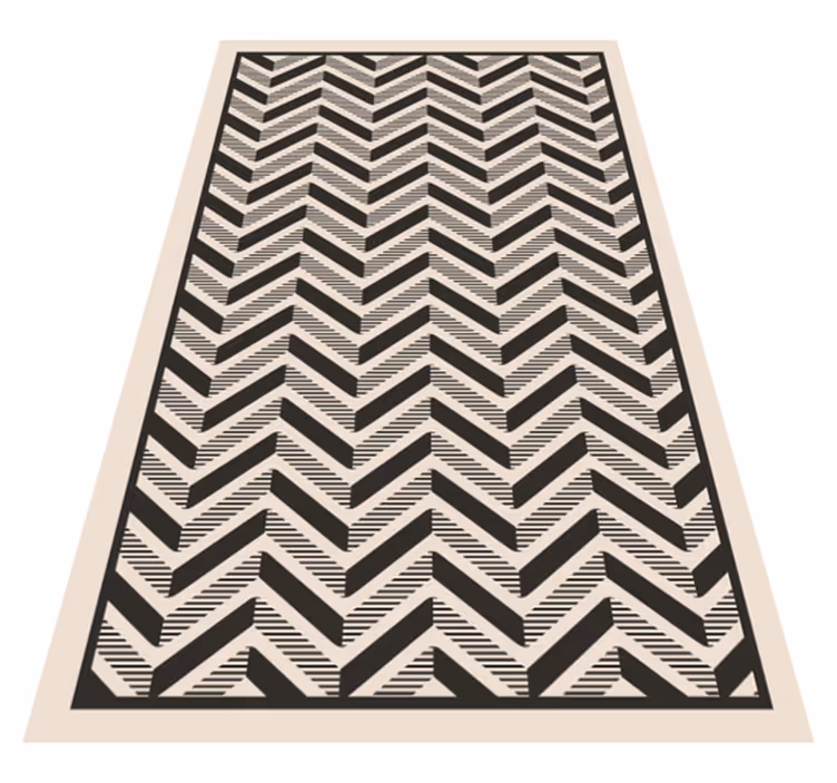 Tappeto vinile geometrico motivo classico a chevron - TenStickers