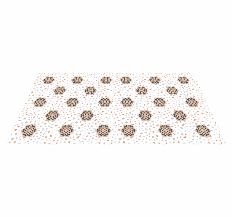 Tappeti vinile motivi mosaico bianco - TenStickers