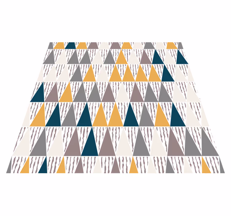 Tappeto vinile geometrico segmenti di tonalità triangolari - TenStickers