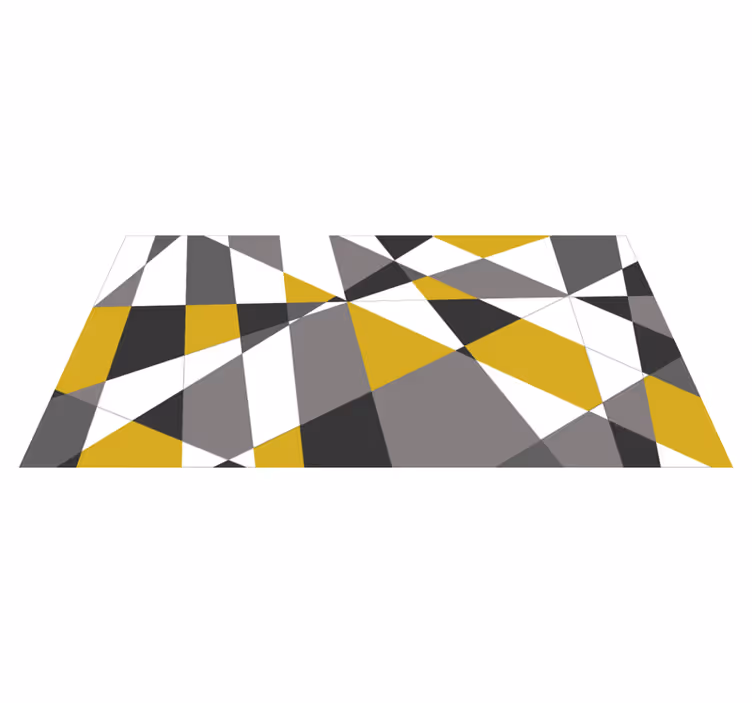 Tappeto vinile geometrico motivi triangolari audaci - TenStickers