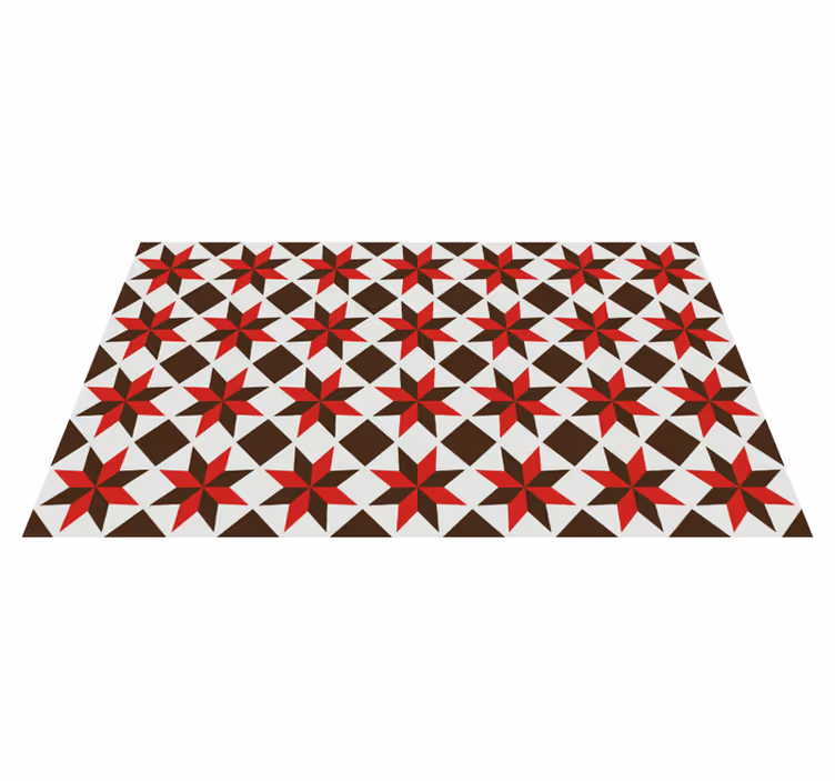 Tappeto vinile mosaico motivo stelle - TenStickers