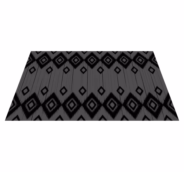 Tappeto pvc cucina disegno del diamante nero - TenStickers