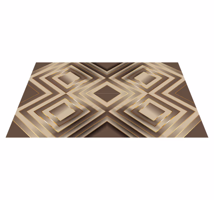 Tappeto pvc cucina elegante composizione geometrica - TenStickers
